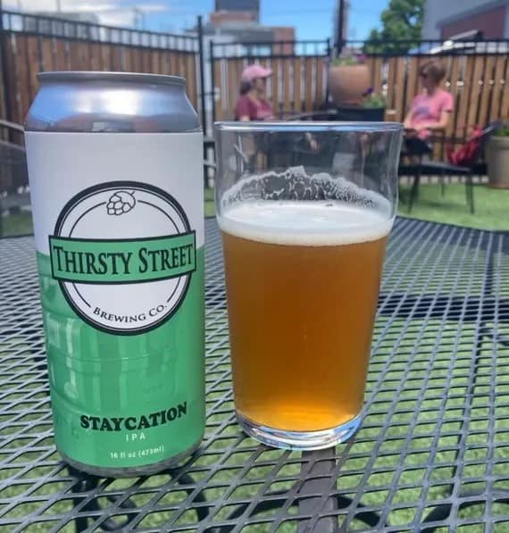 Staycation IPA beer from Thirsty Street Brewing Company in Downtown Billings | Better Off In Billings